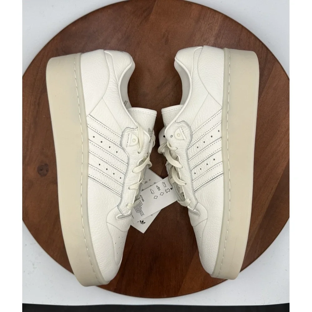 Adidas Rivalry‎ Leather Lux Low Sneakers Cream White/Alumina Men's 11.5/W12.5